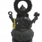 Black Ganesha Hindu God Brass Statue : Size 6"