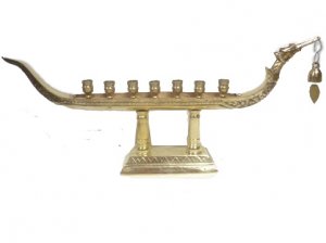 Thai Boat Style Bronze/Brass Candle holder