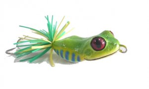 Handmade : Small Leaf Frog TopWater Fishing Lure #LA