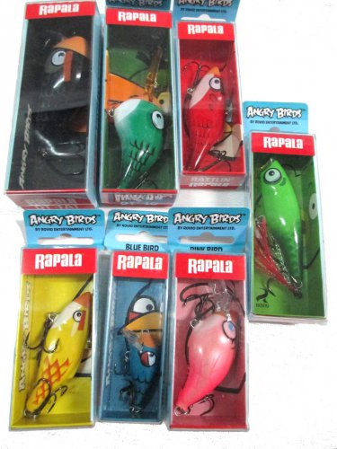 Rapala Angry Birds Fishing Lures.  Fishing lures, Rapala, Fishing tips