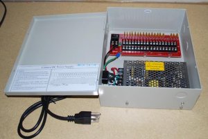 16 Camera 12v DC Power Supply Box 12 volt Cameras CCTV