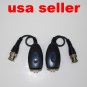 Pair of Tool Free CCTV Camera Passive Video Balun Black