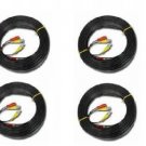 4 CCTV 100FT BNC to BNC Video cable with DC power wire
