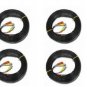 4 CCTV 100FT BNC to BNC Video cable with DC power wire