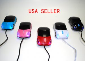 1000 dpi  3D Car USB Optical mouse Mice for PC / Mac