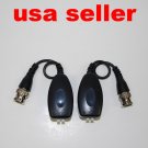 2 x UTP Network Balun CAT5 to Camera CCTV BNC DVR