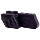 2pc Slanted Motorcycle Saddle Bag Set
