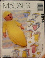 McCalls 8574 pattern for baby clothes