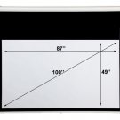 Motorized 100” Screen (87”x49”) 16:9 Formats