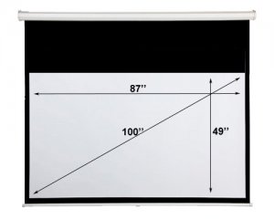 Motorized 100&acirc;�� Screen (87&acirc;��x49&acirc;��) 16:9 Formats
