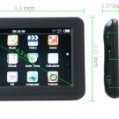 New 4.3"  GPS Slim Design FM MP3/4 4GB FREE MAPS