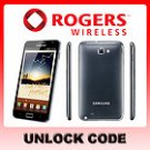 Samsung Galaxy Note Unlock Codes for Rogers