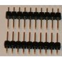 10-pin Break Away Headers, Straight - 2 Pack