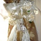 Rose Tassel Pillow Curtain Tiebacks Pair