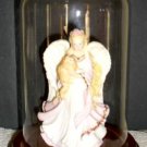 Glass Cloche and Figurine