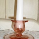 Vintage Pink Depression Glass Candlestick/Candleholder