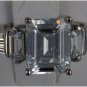 R5453 14K solid gold 4ct radiant center basket ring