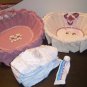 Baby Nursery Organizer Baskets LB39- Candelight-Cream Set of Three