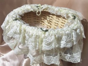Storage Lace Baskets LB33 Candelight Cream
