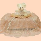 Children Tissue Box Cover Large-Lace Bear  CTC 45