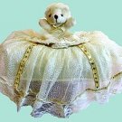 Children Tissue Box Cover Large-Lace Bear  CTC 44
