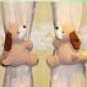Set of Children Puppy Tissue Box Cover, Curtain Tie back and puppy hanging towel ring