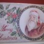 Victorian Merry Christmas Vintage reproduction sign with Santa Claus