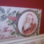 Victorian Merry Christmas Vintage reproduction sign with Santa Claus
