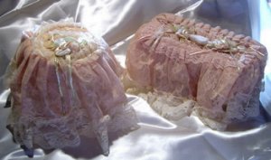 Vintage Victorian Lace Tissue Box Cover large+roll Cover  SET ATC29