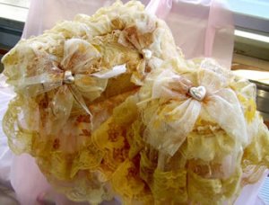 Vintage Victorian Lace Tissue Box Cover large+small roll cover SET ATC74