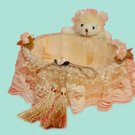 Children Organizer Lace Baskets LB26 larger Peeking Bear Basket
