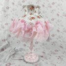 Vintage victorian style shabby chic antique lamp VL35 pink