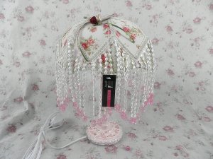 Vintage victorian style shabby chic antique parasol lamp VL37