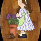 Girl bathroom wall decor idea -Baby girl bathtime personalized wall wood plaque-sign 8 X 10 (G)