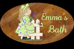 Girl bathroom wall decor idea - Baby girl bathtime personalized wall wood plaque-sign 8 X 10 (H)
