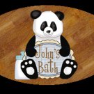 Little boy/Baby boy bathtime personalized name wood plaque/sign 7 X 5 (I-blue)