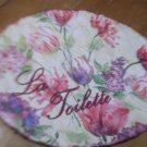 Vintage floral victorian shabby chic bath wall plaque VS28