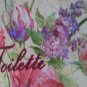 Vintage floral victorian shabby chic bath wall plaque VS28