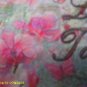 Orchids vintage shabby chic bath wall plaque VS32