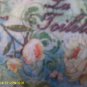 Roses & Butterflies vintage shabby chic bath wall plaque VS35