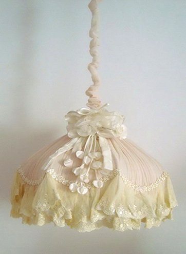 Vintage victorian shabby chic hanging swag lamp VL 23 Vanilla