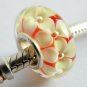 Sterling Silver Lampwork Glass Bead fits Troll/Chamilia/Biagi-1