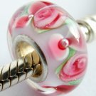 Sterling Silver Lampwork Glass Bead fits Troll/Chamilia/Biagi-3