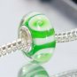 Sterling Silver lampwork glass Bracelet Bead fits Troll/Chamilia/Biagi-15