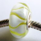 Sterling Silver Lampwork Glass Bead fits Troll/Chamilia/Biagi-A33