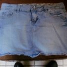 Denim skirt with rhinestone button size 10