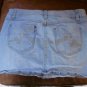 Denim skirt with rhinestone button size 10