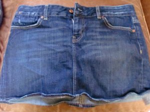 Dark denim skirt