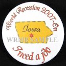 Iowa/I need a job Button
