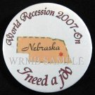 Nebraska/I need a job Button
